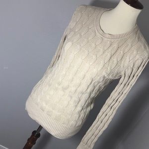 Gap Ribbed Sweater Pull Over {Tan}